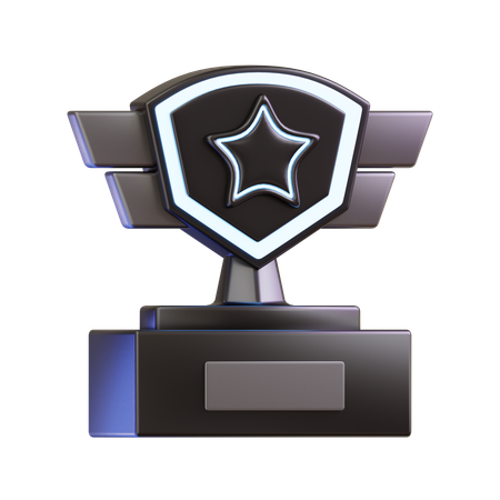 Troféu estrela  3D Icon