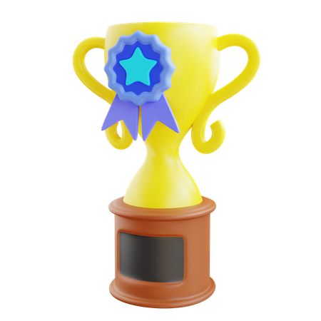 Troféu estrela  3D Icon