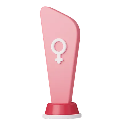 Troféu feminino  3D Icon