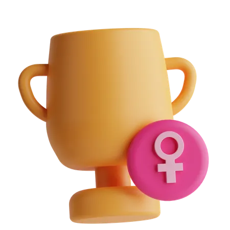 Troféu feminino  3D Icon