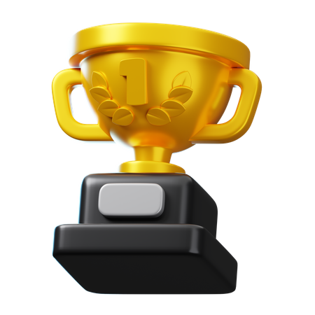 Troféu Ouro  3D Icon