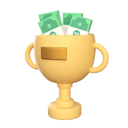 Troféu Ouro  3D Icon