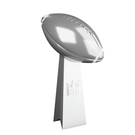 Troféu Super Bowl de futebol americano  3D Icon