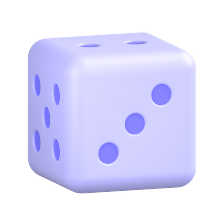 Trois dés  3D Icon