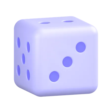 Trois dés  3D Icon