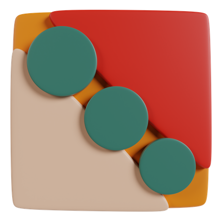 Trois points  3D Icon