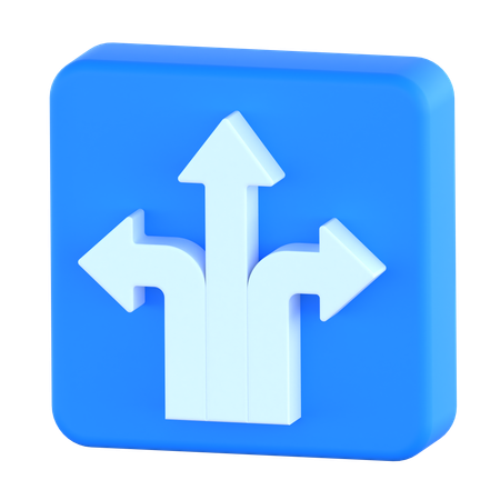 Trois façons  3D Icon