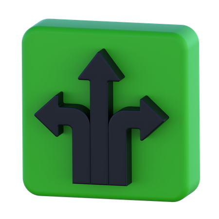 Trois façons  3D Icon