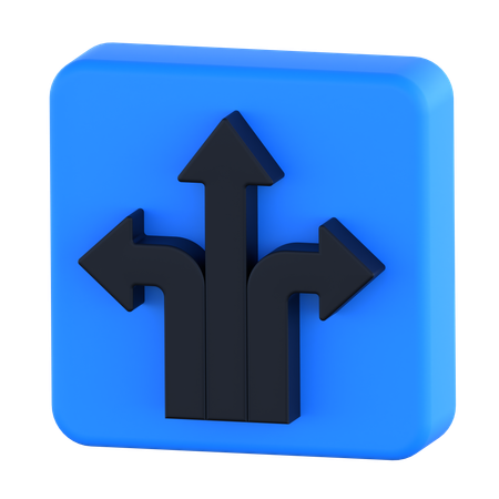 Trois façons  3D Icon