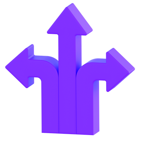 Trois façons  3D Icon
