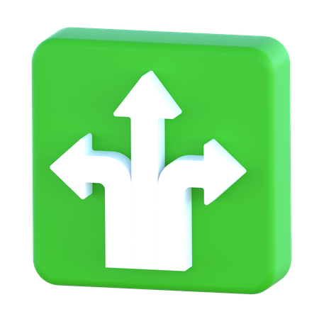 Trois façons  3D Icon