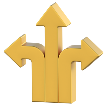 À trois voies  3D Icon