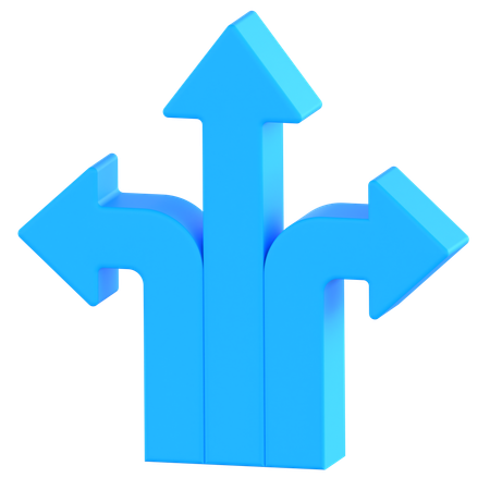 À trois voies  3D Icon