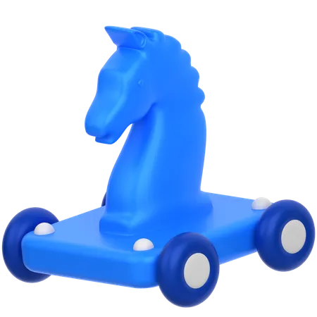 トロイの木馬  3D Icon