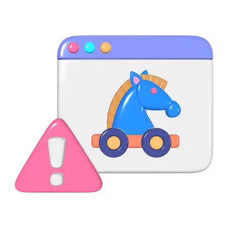 Trojan  3D Icon