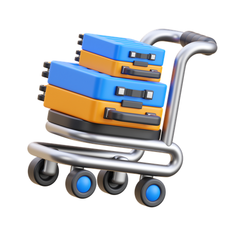 Trolley  3D Icon
