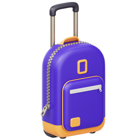 Trolley Bag  3D Icon