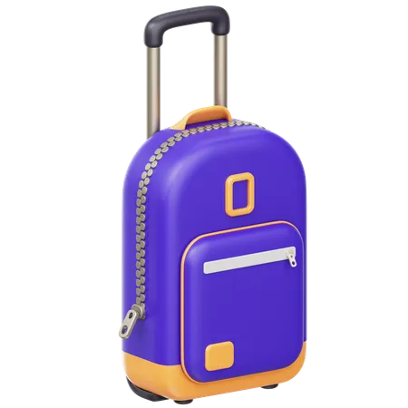 Trolley Bag  3D Icon