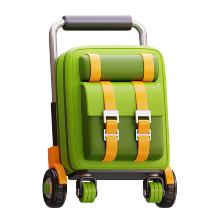 Trolley Bag  3D Icon