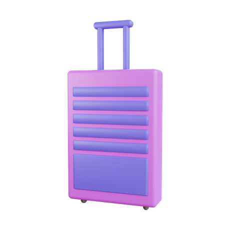 Trolley Bag  3D Icon