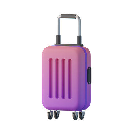 Trolley Bag  3D Icon