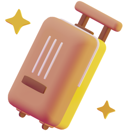 Trolley Bag  3D Icon