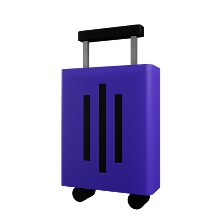 Trolley Bag  3D Icon