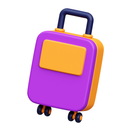 Trolley Bag  3D Icon