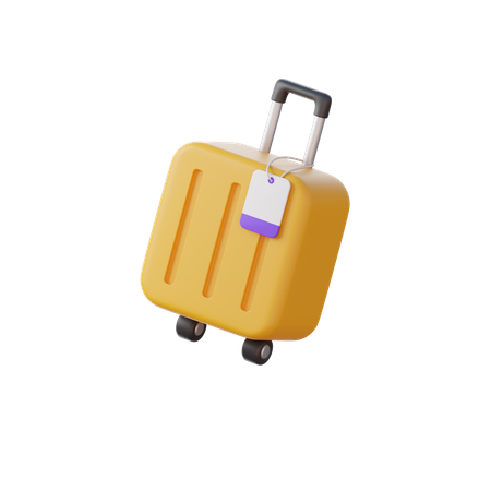 Trolley Bag  3D Icon