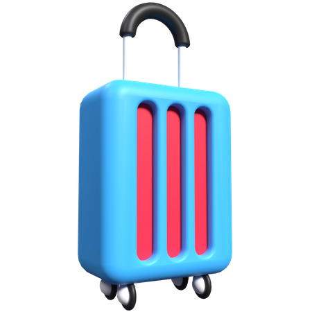 Trolley Bag  3D Illustration