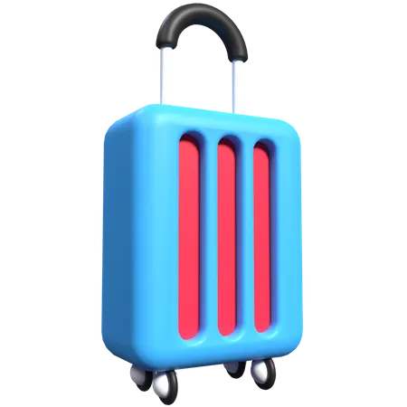 Trolley Bag  3D Illustration