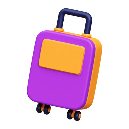 Suitcase 3 D Illustration Icon 3D Icon