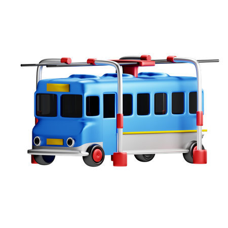 Trolley Bus  3D Icon