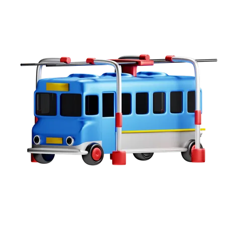 Trolley Bus  3D Icon