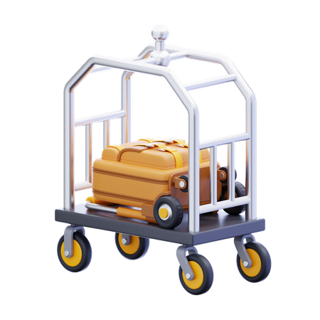 Trolley-Hotel  3D Icon