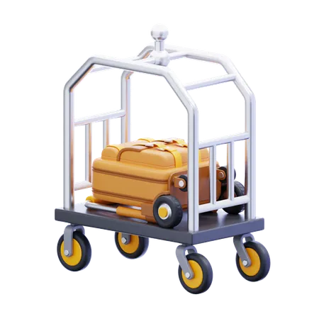 Trolley-Hotel  3D Icon