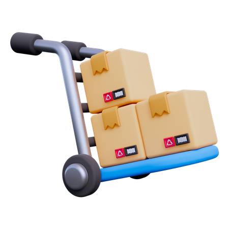 Trolley-Paket  3D Icon