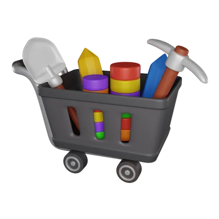 Trolley 3 D Icon 3D Icon