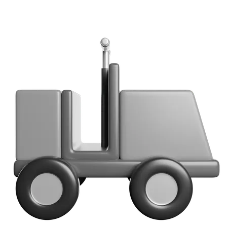 Cart Plane Logistic 3D Icon