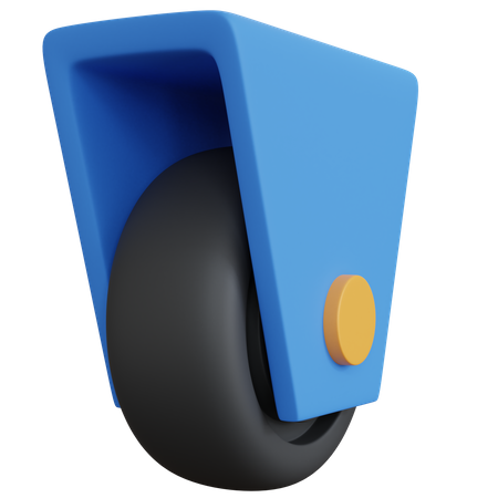 Trolley Wheel 3D Icon