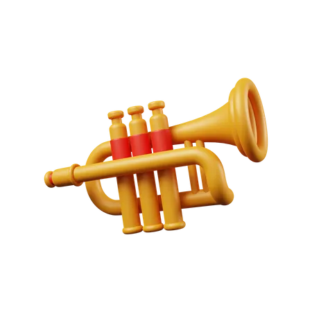 Ilustra O 3 D De Trompete 3D Illustration