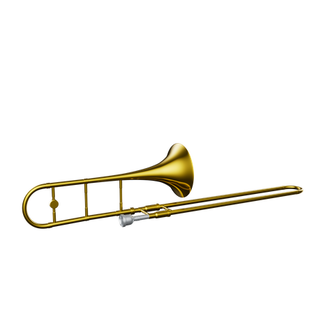 Trombón  3D Icon