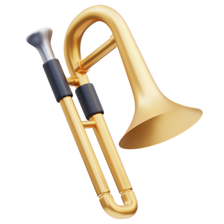 Trombón  3D Icon