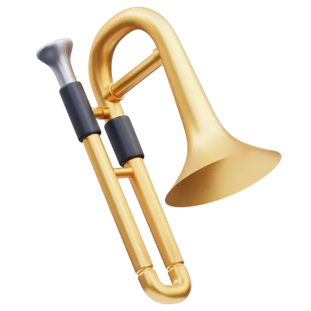 Trombón  3D Icon