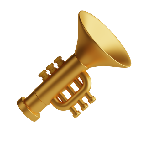 Trompeta  3D Icon