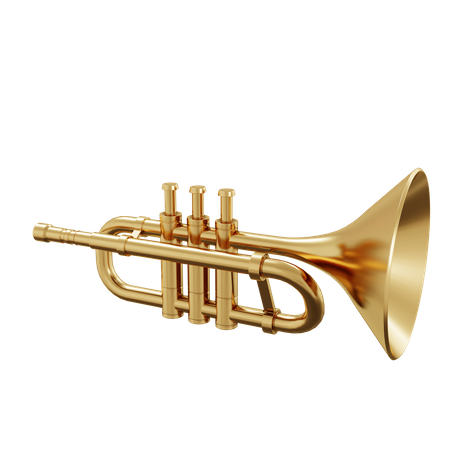 Trompeta  3D Illustration