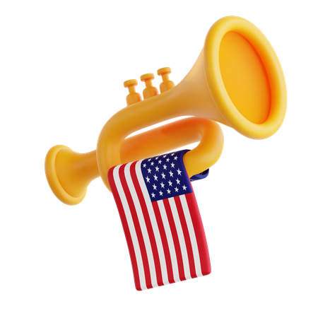 Trompeta americana  3D Icon