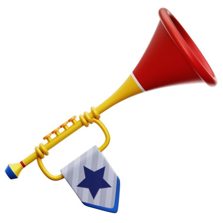 Trompeta de carnaval  3D Icon