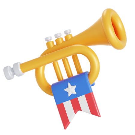 Trompete  3D Icon