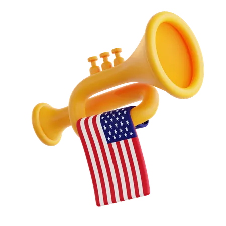 Trompete americano  3D Icon